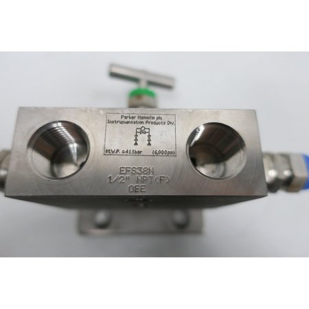 Parker STAINLESS INSTRUMENT MANIFOLD 6000PSI 1/2IN NPT PRESSURE TRANSMITTER PARTS & ACCESSORY EFS38N